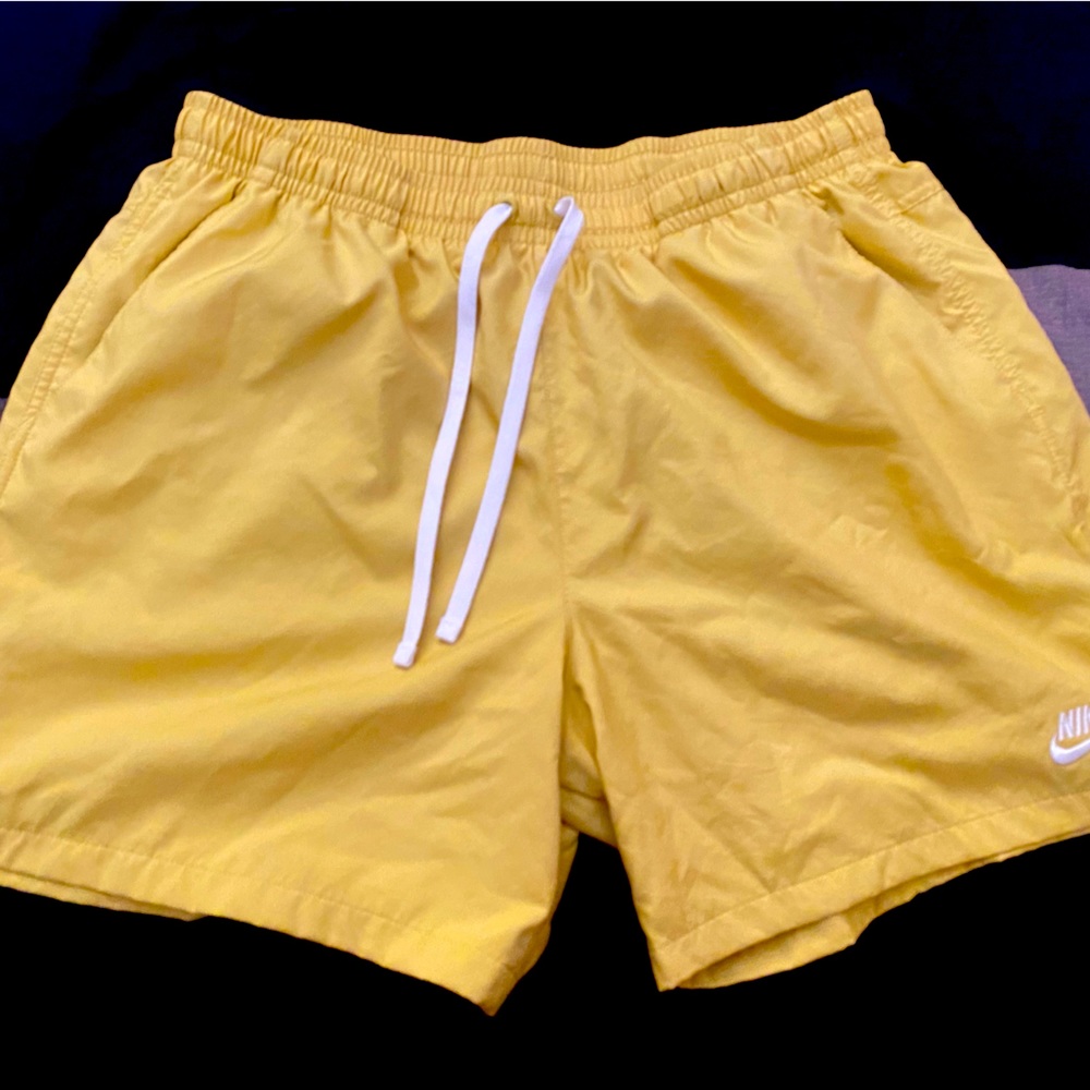 Yellow Nike Activewear shorts